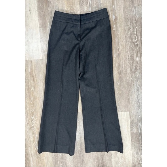 Georgiou Sz 8 Gray Peplum Style Wide Leg Blazer Jacket Pant Suit 2pc Set Womens - Picture 4 of 9